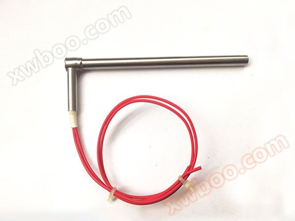 Tubo de calor de cabeça única com saída de ângulo reto